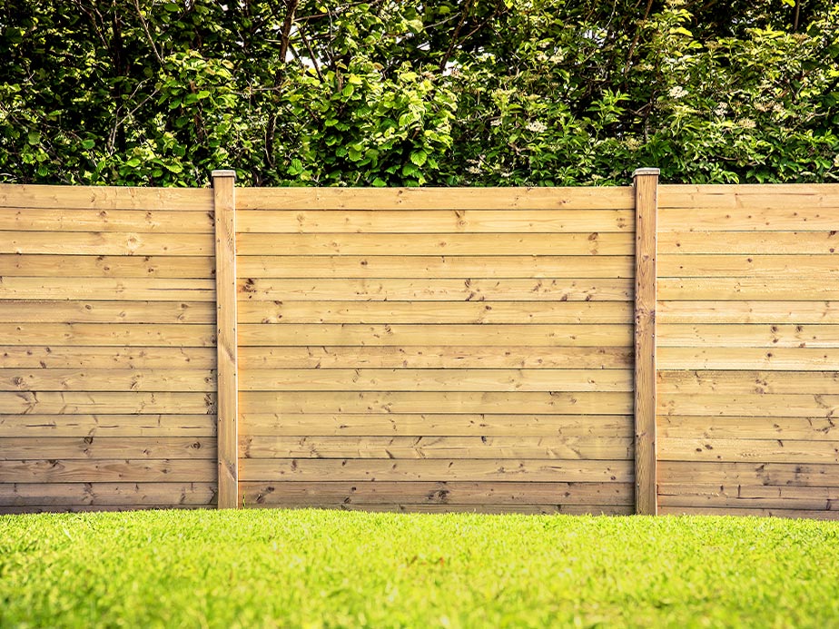 Athens GA horizontal style wood fence