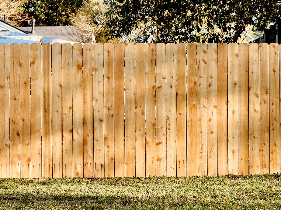 Bishop GA stockade style wood fence