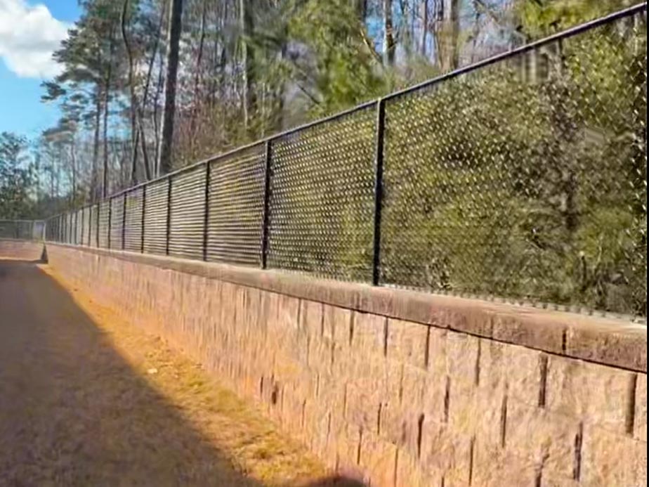 Security Fence Example in Bishop Georgia