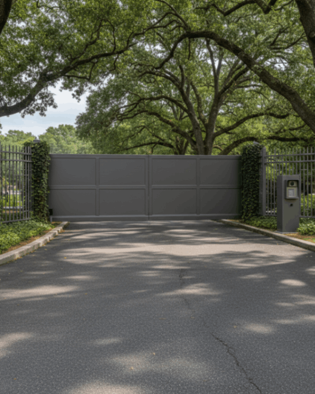 Custom Driveway and Entryway Gates in Athens, GA providing commercial access control